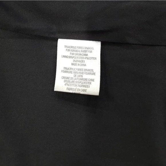 Nanette Lepore Luscious Rabbit Fur Knit Coat - Picture 15 of 16